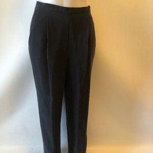 NWT LAUREN  RALPH LAUREN BLACK SILK PANTS SZ 10